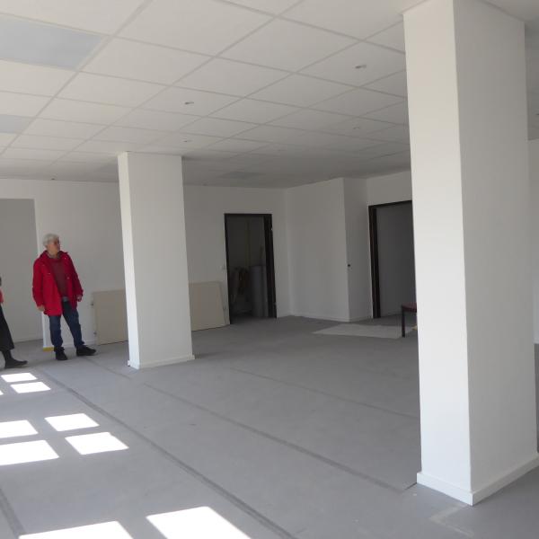 M&auml;rz 2026: Blick in unser zuk&uuml;nftiges Oratorium, das Parkett ist zum Schutz abgedeckt 